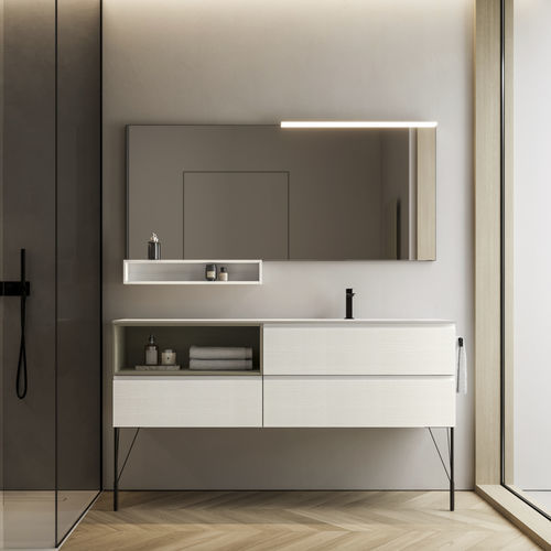 Meuble vasque à poser - 19 - IDEAGROUP - suspendu / en bois / en composite