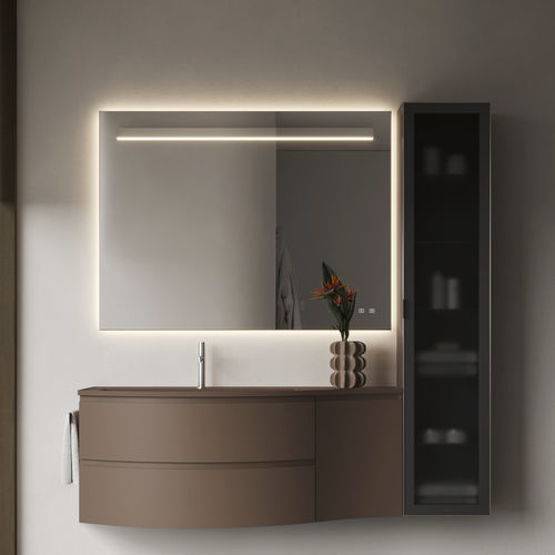 Meuble vasque suspendu - 24 - IDEAGROUP - en composite / en aluminium / contemporain