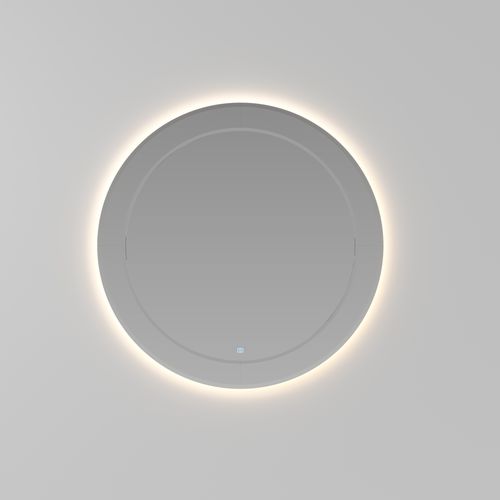Miroir de salle de bain mural - MARTE rétroéclairé - IDEAGROUP - contemporain / rond / lumineux (LED)