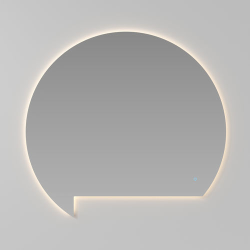 Miroir mural - LUNETTA - IDEAGROUP - contemporain / courbé / incolore