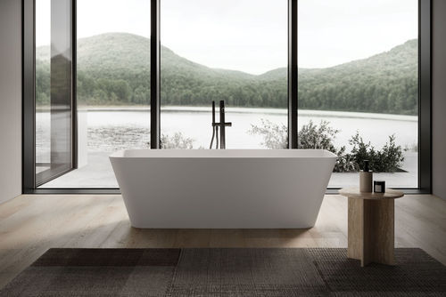 Baignoire d'angle - ARES - IDEAGROUP - à poser / suspendue / pour habitat