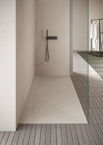 Bac à douche rectangulaire - DUAL  - IDEAGROUP - surélevé / à poser / en Technogel®