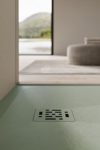 Bac à douche rectangulaire - PIANO - IDEAGROUP - surélevé / à poser / en Technogel®