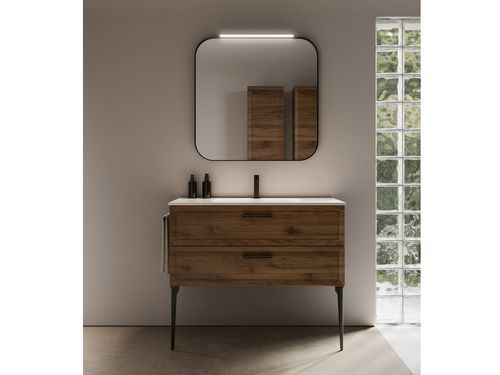 Console pour lavabo en bois - PROVENCE 04 - IDEAGROUP - en céramique / en polymère / en métal laqué