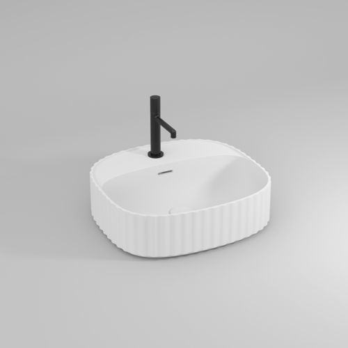 Vasque à poser - GIOVE04 - IDEAGROUP - en CristalPlant® / finition mat / antibactérienne
