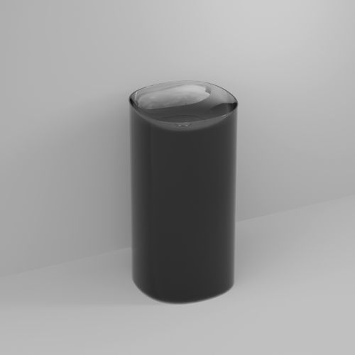 Vasque sur pied - HABE - IDEAGROUP - en polyester / en résine / avec plan intégré