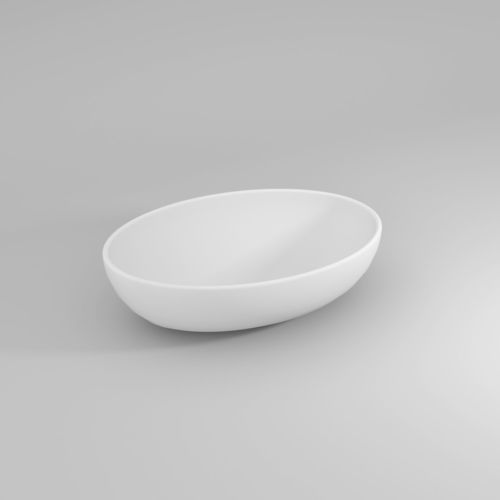 Vasque à poser - SOFTLY - IDEAGROUP - en céramique / finition mat / brillante