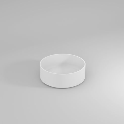 Vasque à poser - RIVA03 - IDEAGROUP - en CristalPlant® / finition mat / antibactérienne