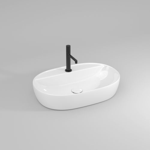 Vasque à poser - SINDY - IDEAGROUP - en céramique / avec mitigeur / ovale