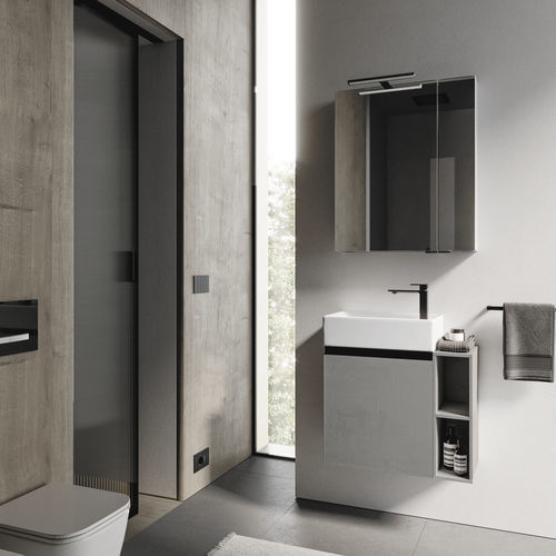 Meuble de salle de bain avec éclairage intégré - MY TIME 24 - IDEAGROUP - contemporain / résidentiel / en bois