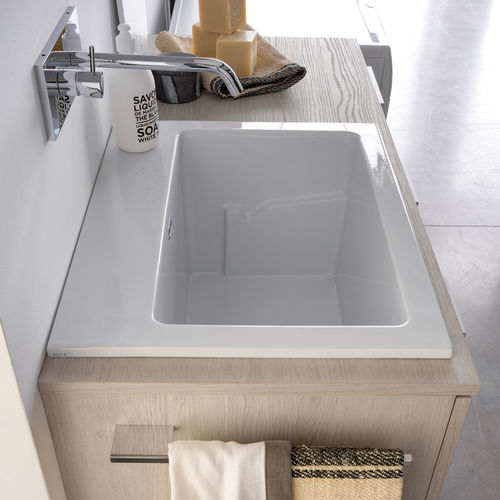 Lavabo encastrable - LUGANO  - IDEAGROUP - en céramique / durable / simple