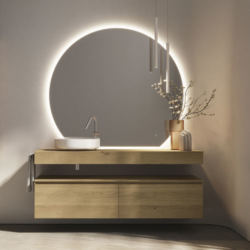 Meuble de salle de bain moderne - CUBIK 03 - IDEAGROUP - résidentiel / en bois / laqué