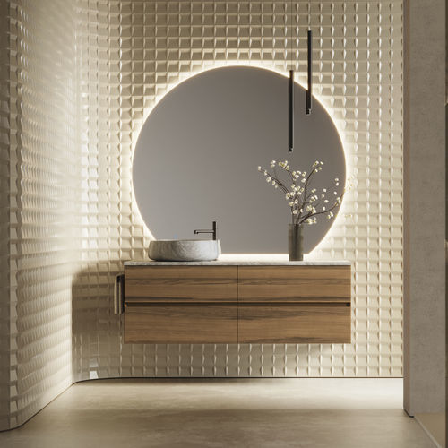 Meuble de salle de bain moderne - CUBIK 06 - IDEAGROUP - résidentiel / en bois / en aluminium