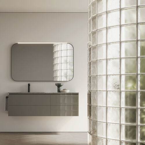 Meuble de salle de bain moderne - CUBIK 16 - IDEAGROUP - résidentiel / en bois / en HPL