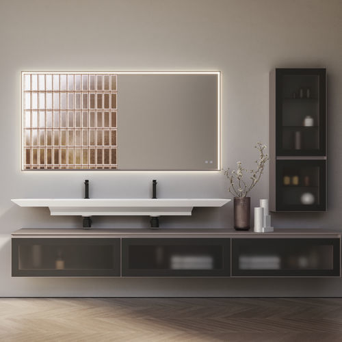 Meuble de salle de bain moderne - CUBIK 20 - IDEAGROUP - résidentiel / en bois / en HPL