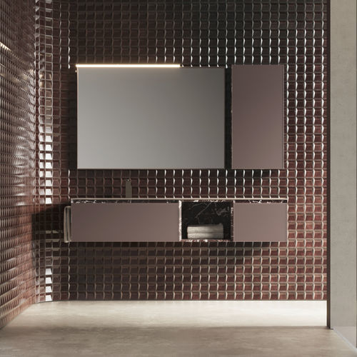 Meuble de salle de bain moderne - CUBIK 21 - IDEAGROUP - résidentiel / en bois / en HPL