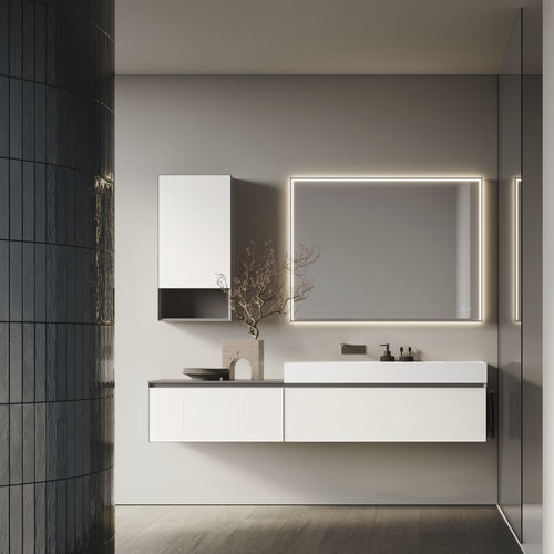 Meuble de salle de bain moderne - CUBIK 22 - IDEAGROUP - résidentiel / en bois / en HPL