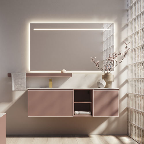 Meuble de salle de bain moderne - CUBIK 24 - IDEAGROUP - résidentiel / en bois / en HPL