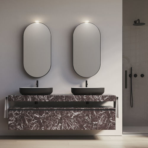 Meuble de salle de bain moderne - CUBIK 29 - IDEAGROUP - résidentiel / en bois / en HPL