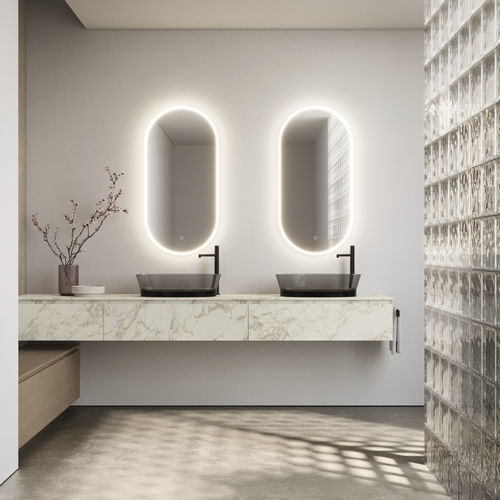 Meuble de salle de bain moderne - CUBIK 32 - IDEAGROUP - résidentiel / en bois / en HPL
