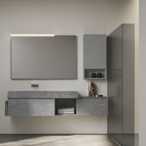 Meuble de salle de bain moderne - CUBIK 33 - IDEAGROUP - résidentiel / en bois / en HPL