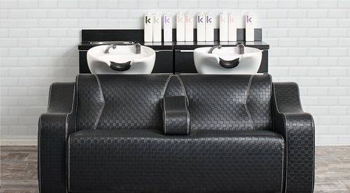 Bac à shampoing en simili cuir - DIAMOND 2 - Comfortel - 2 places