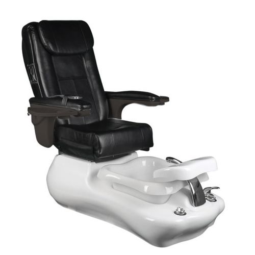 Fauteuil spa pédicure en simili cuir - CLEANSPA 'V' - Comfortel - avec repose-tête / noir