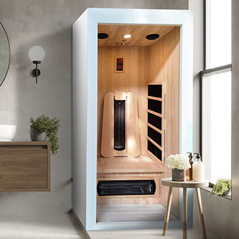 Sauna infrarouge - SAULO - POOLSTAR - résidentiel / en épicéa / d'intérieur