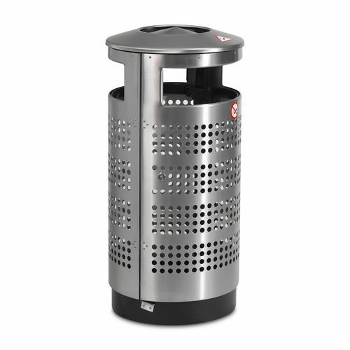 Poubelle en acier galvanisé - AT701PF AISI - Darba Spars - en inox / en tôle d'acier / en acier inoxydable brossé