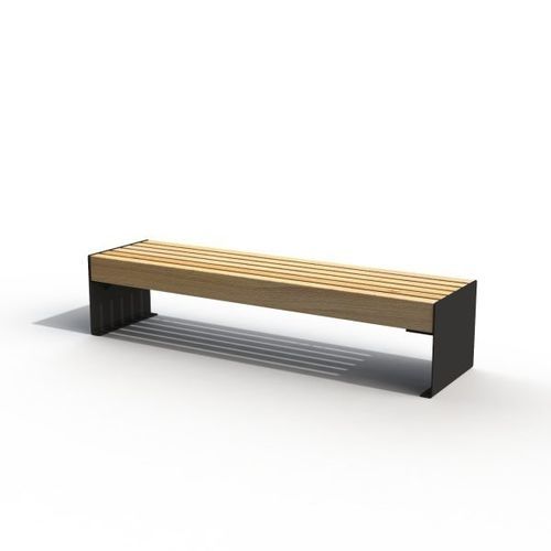Banc public contemporain - KS2300 - Darba Spars - en acier / en bois / pour terminal