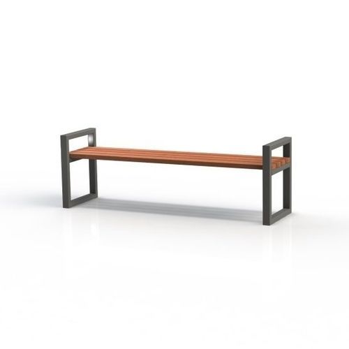 Banc public contemporain - KS2400 - Darba Spars - en acier / bois / en épicéa