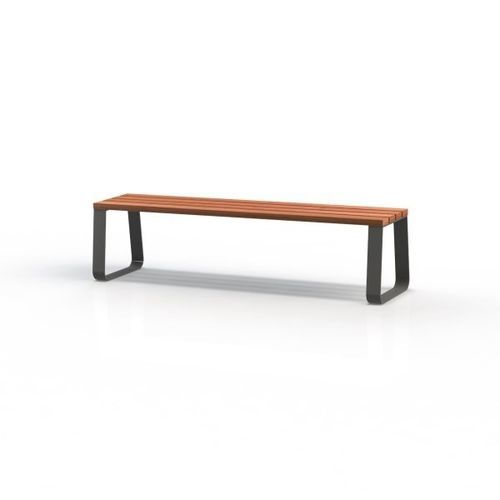 Banc public contemporain - KS1900 - Darba Spars - en Solid Surface / en acier / en acier peint