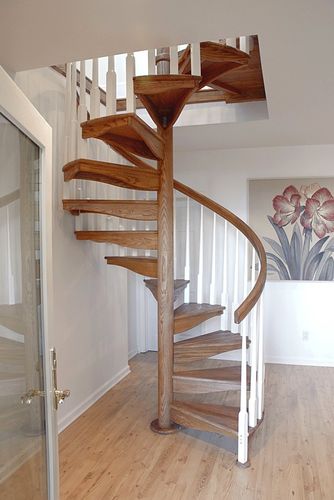 Escalier en colimaçon - W-1L - Salter Spiral Stair - à marches en bois / structure en bois / contemporain