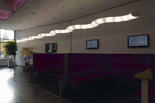 Luminaire suspendu - RIPLEY SUSP 2xT5 28-54W+2QR111  - TAL - fluorescent / linéaire / en polycarbonate