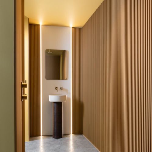 Panneau décoratif de revêtement - WX204-2600 RIPPLE - Orac Decor® - mural / résistant aux chocs / antibactérien