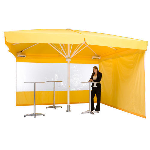 Voile d'ombrage imperméable - SIDE SHEET - May Schirmsysteme - enroulable / rectangulaire / en toile