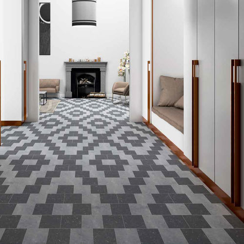 Carrelage en pierre calcaire - AZTLAN - Carrières du Hainaut - mat / flammé / d'intérieur