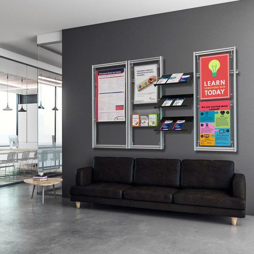 Porte-brochures mural - PANNELLO A PARETE INUNO - STUDIO T - en Plexiglas® / professionnel