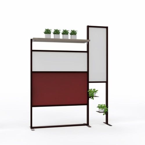 Séparateur de bureau auto-portant - TETRIXQ140 - STUDIO T - en aluminium anodisé / en méthacrylate / modulable
