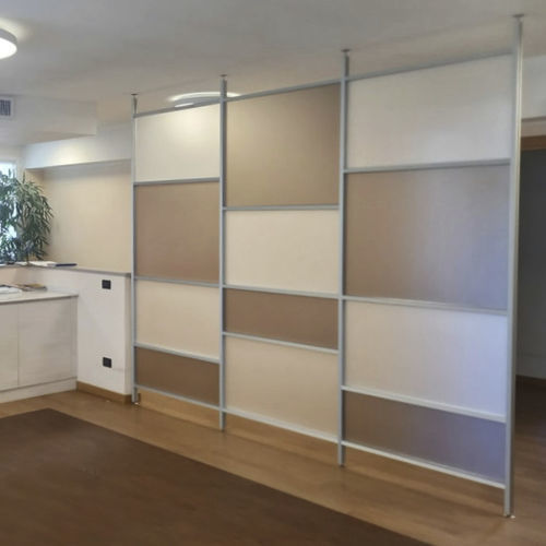Séparateur d'espace en aluminium - INUNO-CTP - STUDIO T - en méthacrylate / pour bureau / pour hôtel