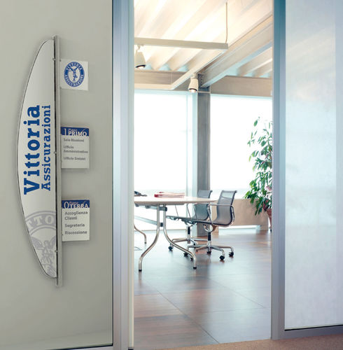Panneau signalétique mural - InUno - STUDIO T - en Plexiglas® / d'intérieur
