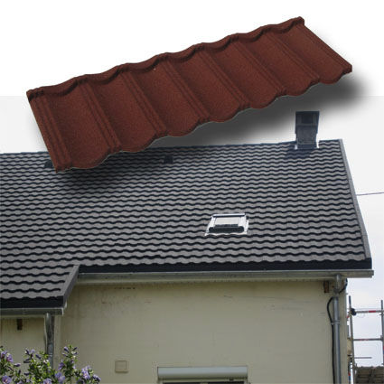 Tuile en métal - GERARD® HERITAGE - AHI ROOFING / IKO METALS FRANCE - galbée / à emboitement / grand moule