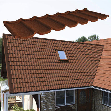 Tuile galbée - GERARD® DIAMANT - AHI ROOFING / IKO METALS FRANCE - en métal / grand moule