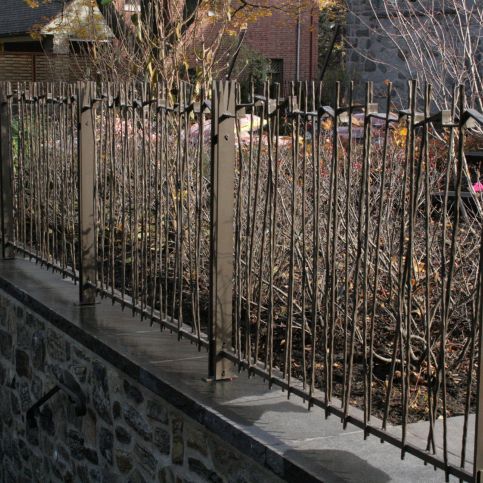 Clôture à barreaudage - BRANCHES 5820 - BATTIG DESIGN - de jardin / en fer forgé / contemporaine