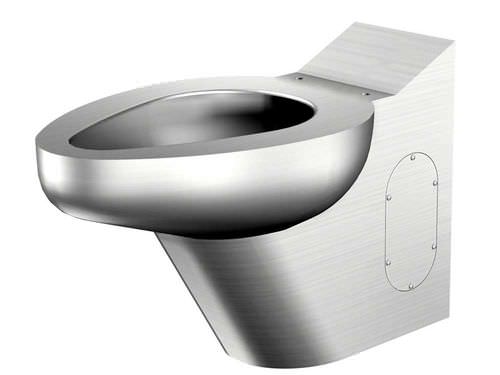 WC à poser - MERIDIAN : 2140 - Acorn - en inox / pour sanitaire public