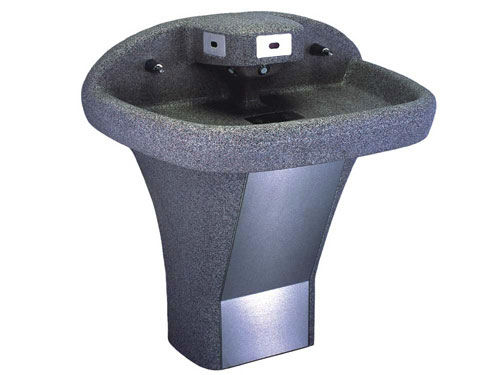 Rince-mains sur pied - WASH-WARE® : 3633 - Acorn - rectangulaire / en plastique / professionnelle