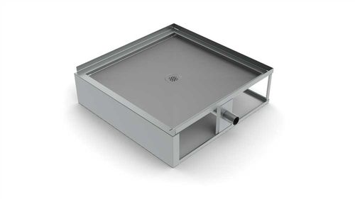 Receveur de douche carré - PENAL-WARE® : 1749 - Acorn - surélevé / en acier inox