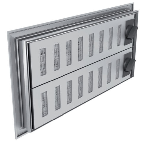 Grille de ventilation en aluminium - COULISSANTE - Tunal Demconstruct - rectangulaire / d'extérieur / pour châssis