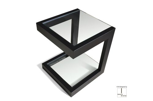 Table d'appoint contemporaine - LISA - GONZALO DE SALAS - en fer / en métal laqué / en acier inoxydable