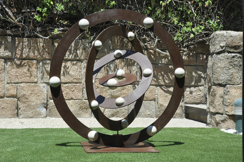 Sculpture en acier corten - ESFERA ARMILAR - GONZALO DE SALAS - pour espace public